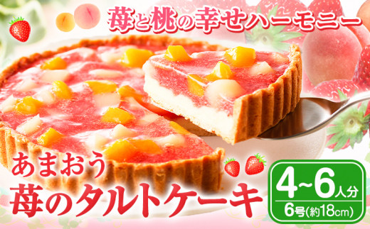 あまおう苺のタルトケーキ 6号(4~6人前) 吉浦コーポレーション《30日以内に出荷予定(土日祝除く)》---sc_fykamataruto_30d_r7_12500_6p---