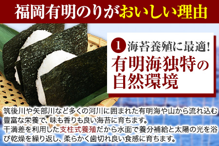 海苔 訳あり 福岡有明のり 簡易包装 福岡産 有明海 全型10枚 送料無料 パリパリ！《45日以内に順次出荷(土日祝除く)》 ｜ 絶品海苔 ブランド海苔 福岡海苔 有明海苔 国産海苔 ---fn_arakckr_45d_25_2500_10p---