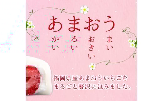 至福 あまおう 大福 8個セット 北九食品株式会社 《30日以内に出荷予定(土日祝除く)》---skr_fktkamaodai_30d_r7_13000_8i---