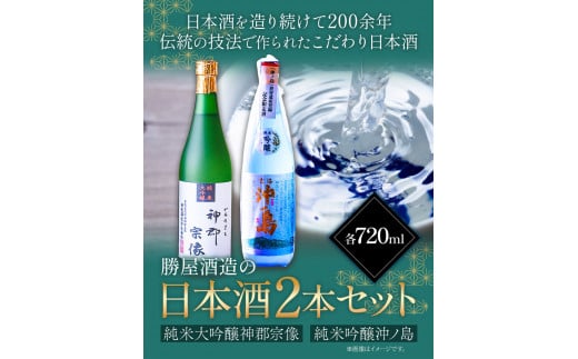 沖ノ島の風セット 720ml×2本 1440ml 勝屋酒造《90日以内に出荷予定(土日祝除く)》---skr_ktoki_90d_r7_22500_1s---