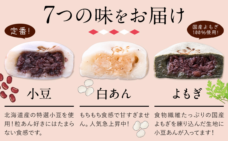 福ちゃん饅頭 計14個入り(7種類×各2個) 福本工房 《30日以内に出荷予定(土日祝除く)》まんじゅう 和菓子 スイーツ---skr_ffukumanjyu_30d_r7_10500_14i---