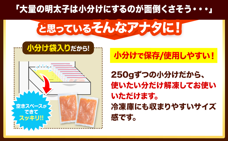 明太子 辛子明太子 訳あり 旨粒 明太子 1.5kg （250g×6袋） 小分け 《30日以内に出荷予定(土日祝除く)》 めんたいこ 大容量---kr_fkrtub_30d_r7_9000_1500g---