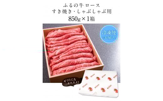 ふるの牛（黒毛和牛）ロースすき焼き・しゃぶしゃぶ用 850g A5 ミシュラン掲載《30日以内に出荷予定(土日祝除く)》---skr_ffrnrosu_30d_r7_50000_850g---