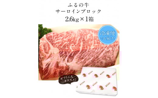 ふるの牛（黒毛和牛）特選サーロインブロック 2.6kg  A5 有限会社ふるの《30日以内に出荷予定(土日祝除く)》---skr_ffrnsirl_30d_r7_200000_2600g---