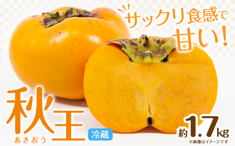 ☆2026年出荷☆ 秋王 約1.7kg《11月上旬-11月末頃出荷》福岡県 鞍手郡 鞍手町 柿 かき カキ 種なし 種無し 福岡県産 果物 くだもの フルーツ 【配送不可地域あり】---iskr_clfkao_ac11_26_12500_1700g---