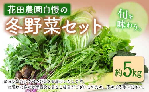 冬野菜セット 約5kg 花田農園[11月上旬から3月中旬頃より出荷予定]---skr_chndhyys_ae113_24_13500_5kg---