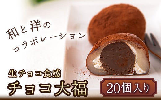 生チョコ食感 チョコ大福 20個 北九食品株式会社 [30日以内に出荷予定(土日祝除く)]大福 和菓子 スイーツ---skr_fktkchodai_30d_22_13500_20i---