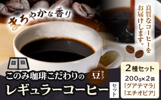 コーヒー 珈琲 珈琲豆 レギュラーコーヒー 豆タイプ 2種 このみ珈琲[30日以内に発送予定(土日祝除く)]ギフト 福岡県 鞍手町---skr_knmrg_30d_23_13300_2i_m---