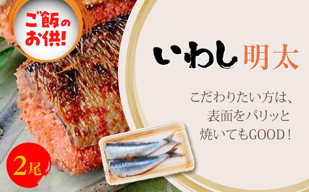 ご飯のお供！明太づくしAセット（数の子明太・いか明太・さば明太・いわし明太）（筑前町）