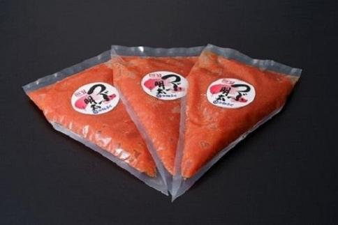 かねふく1.5kg チューブ明太子　500g×３