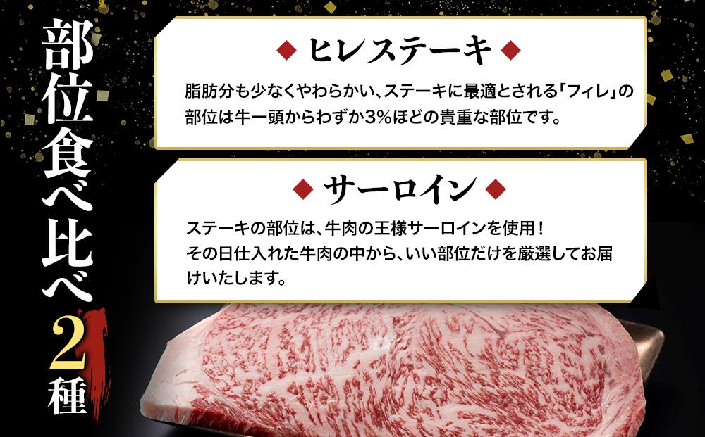 博多和牛【A4～A5】（ヒレ150g＆サーロイン250g）　各1枚　計400g