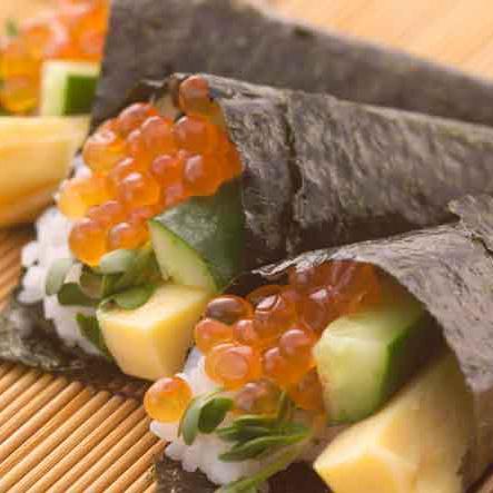 福岡県産有明のり　手巻き海苔　半切100枚