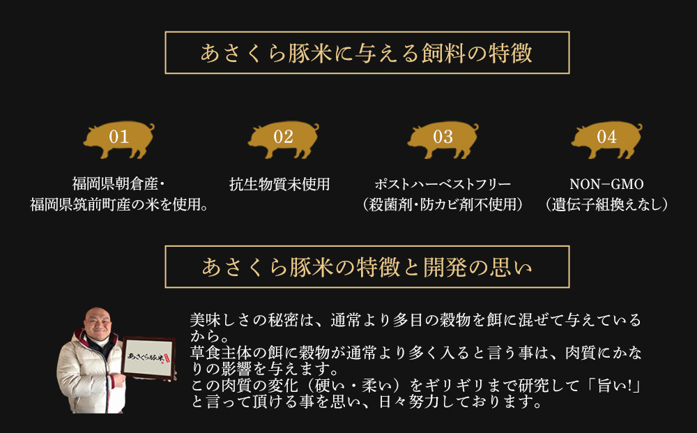 あさくら豚米　ロース1ｋｇ