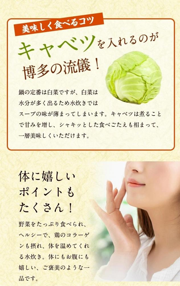 はかた地どり美人水炊き5種セット　2～3人前