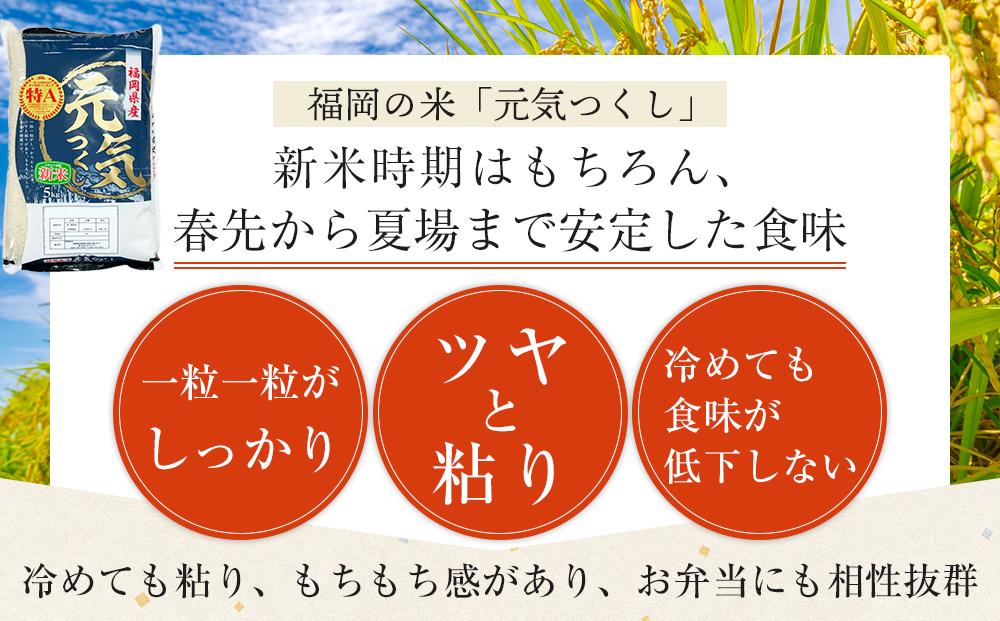 ＜令和7年産＞福岡県産米食べ比べ 無洗米セット「夢つくし」「元気つくし」2種類　計20kg ＜筑前町＞