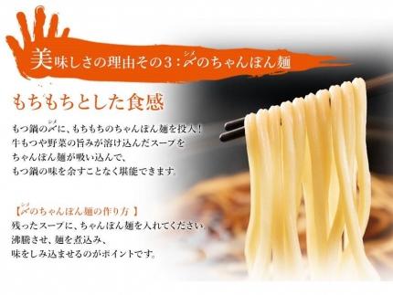 九州名物とめ手羽　博多もつ鍋セット　5-6人前　味噌味 ＜筑前町＞