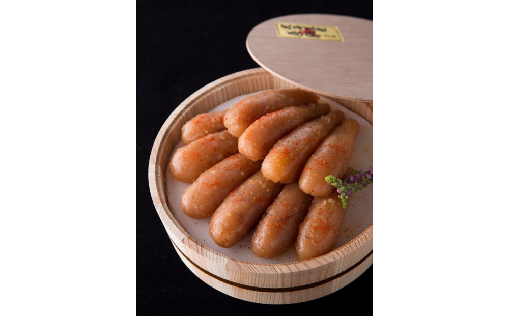 「食品添加物不使用」極み明太子　檜樽入（600ｇ）