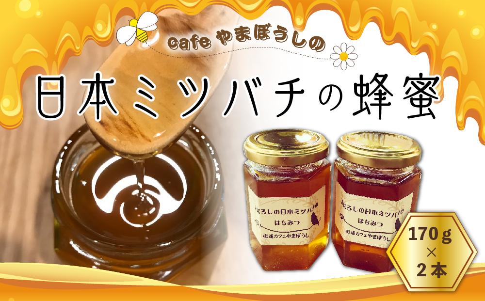 cafeやまぼうしの日本ミツバチの蜂蜜 170g×2本