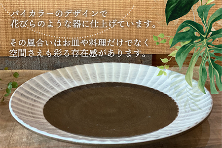 D3 【上鶴窯】メインプレート HAKEME SERIES
