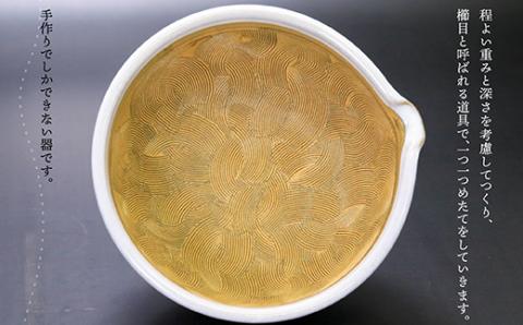 R1 【圭秀窯】すり鉢　白（大）