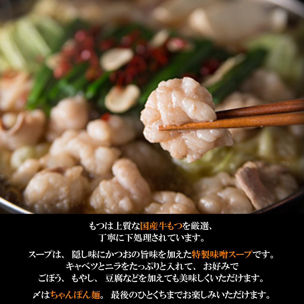 2P26 博多もつ鍋（味噌味）1人前