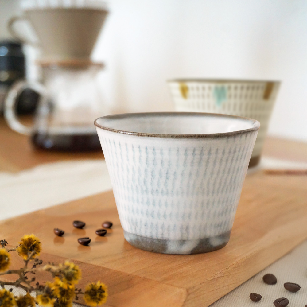 C7 【小石原焼 まるた窯】 蕎麦猪口（白釉）