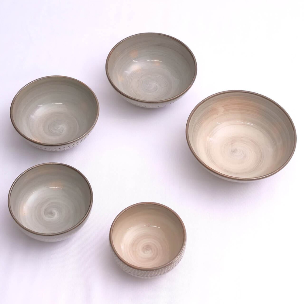 FR16 百碗 灰釉飛鉋 (蔵人窯)