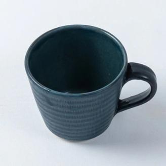 AAB3 小石原焼 原彦窯 マグカップ（ネイビー・マット）