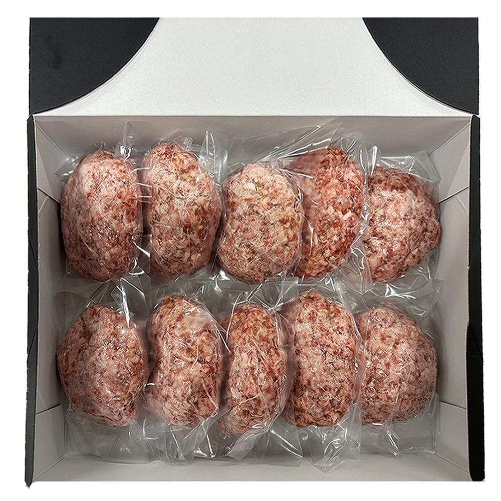 3G26-S お肉屋さんの手ごね特上ハンバーグ博多和牛入り　1400ｇ