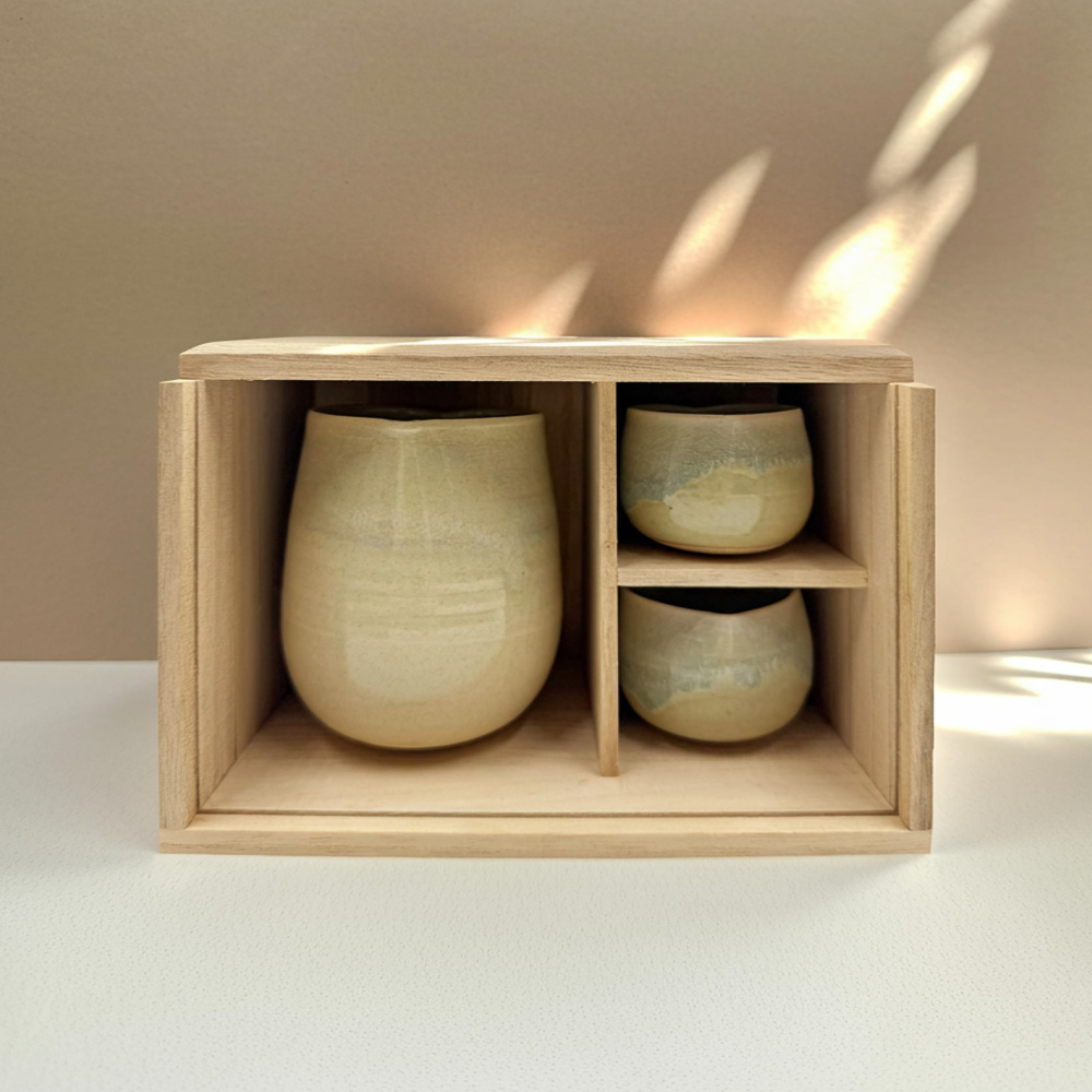 FG1 【高取焼宗家】すいんぐハート酒器セット