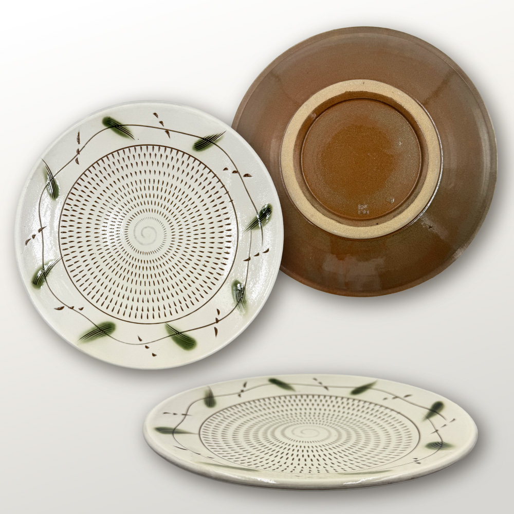 FJ6 【柳瀬本窯元】草紋大皿