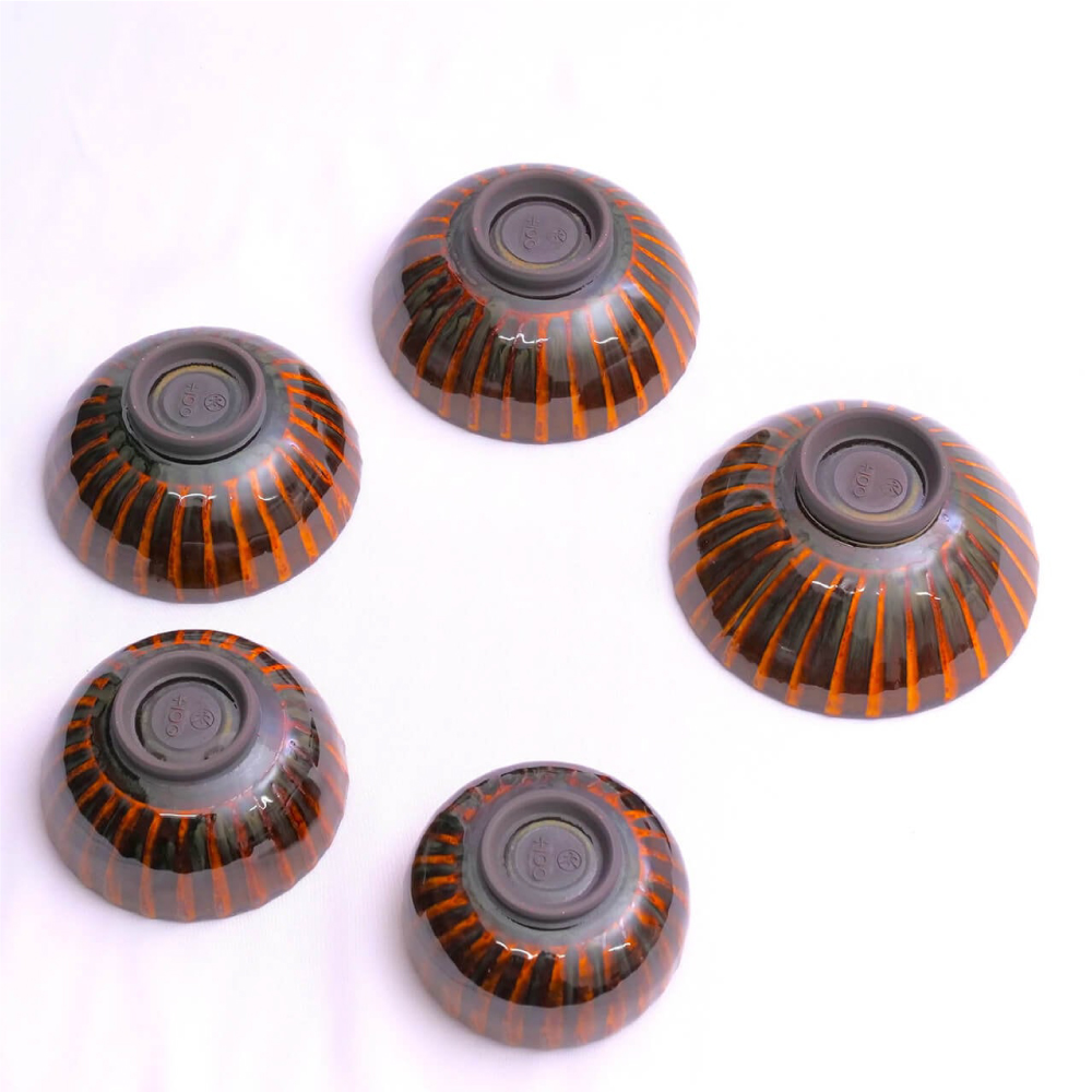 FR7 百碗 飴釉刷毛目(マルダイ窯)