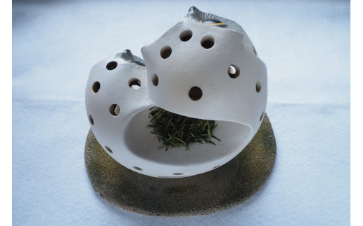 H23 人形工房保徳作「ふくろうの茶香炉キャンドル」