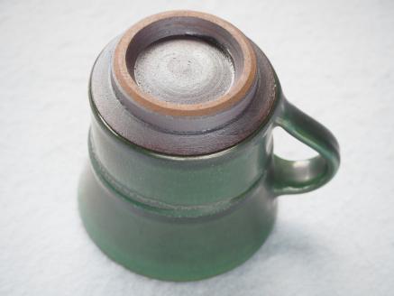 H31 小石原焼緑青釉マグカップ（太田熊雄窯）