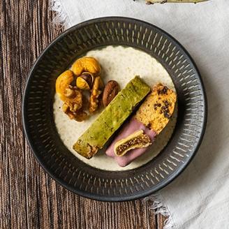 AA35 小石原焼 カネハ窯 飛び鉋プレート【小】(茶マット)