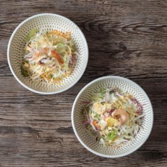 AA87 小石原焼 カネハ窯 飛び鉋中鉢セット(両面)