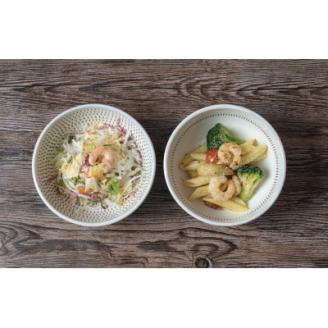 AA89 小石原焼 カネハ窯 飛び鉋中鉢セット(両面・シンプル)