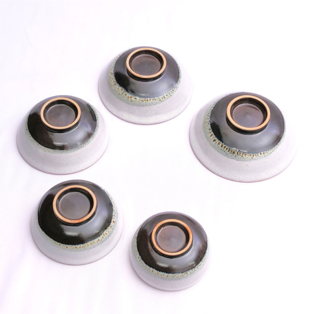 FR19 百碗 黒白 (髙取焼宗家)