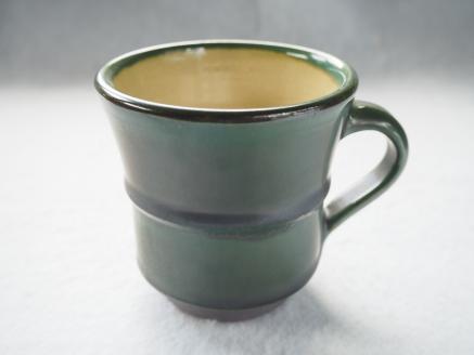 H31 小石原焼緑青釉マグカップ（太田熊雄窯）