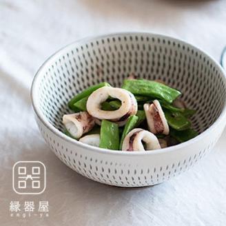 AA45 小石原焼 カネハ窯 飛び鉋中鉢(全飛び鉋)