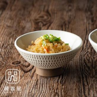 AA94 小石原焼 カネハ窯 飛び鉋飯碗 小(全飛び鉋)