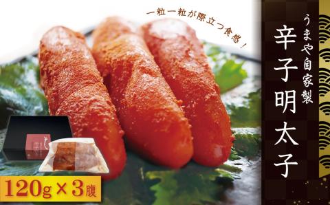 AC3 うまや自家製 辛子明太子 120g×3