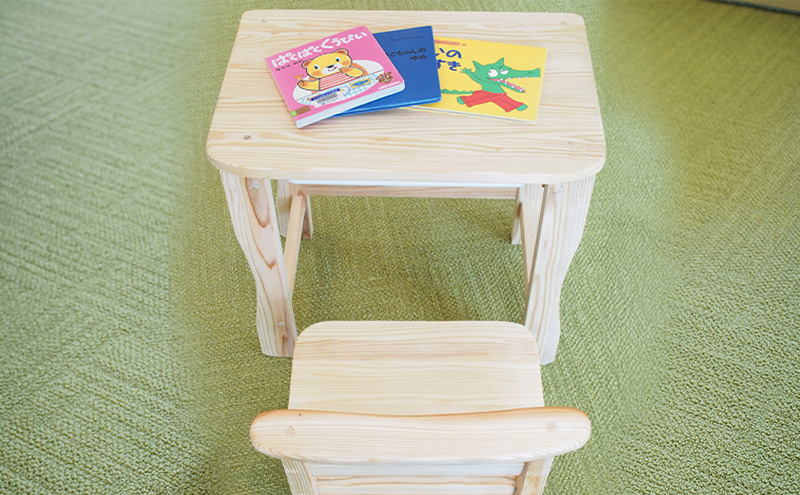 木製 町の老舗大工さん手作りのミニテーブル&チェア 机 椅子 テーブル チェア 子供