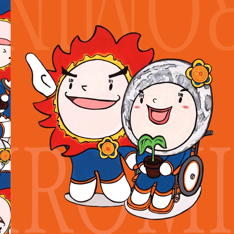 想いを象徴したマスコットキャラクターをデザインします（ペア・背景アリ）