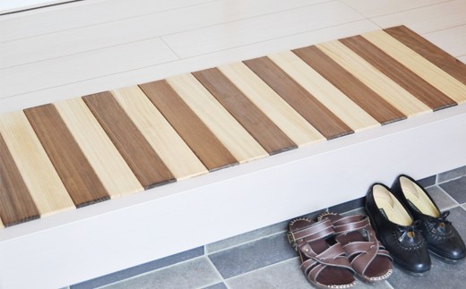 「桐製キッチン（玄関）マット」　【人気!】 非電化エコ断