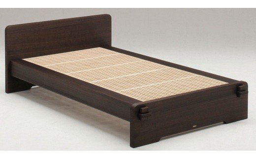 桐組子ベッド「あんばい」焼桐／セミダブル 総桐組子ベッ