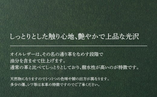 靴べらキーホルダー（ヌメ革・グリーン）　BK029