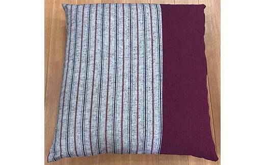 日本製座布団筑後５枚組（55×59）（エンジ）　AA235