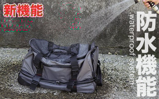 [PROEVO] 防水 ボストンキャリー スーツケース 大容量 LL（グレー×レッド） [20018]　AY165 グレー×レッド