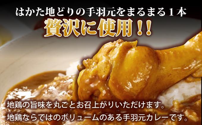 《順次発送》はかた地どり手羽元カレー（レトルト） 5袋|博多 地鶏 鶏肉 ブランド鶏 カレー 手羽元 レトルト とり肉 鳥肉 惣菜 CV006